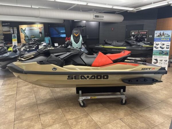 2025 Sea-Doo RXT-X 325 For Sale | Metallic Tan / Lava Red Premium - Image 5
