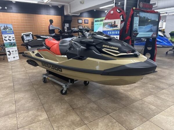 2025 Sea-Doo RXT-X 325 For Sale | Metallic Tan / Lava Red Premium - Image 2