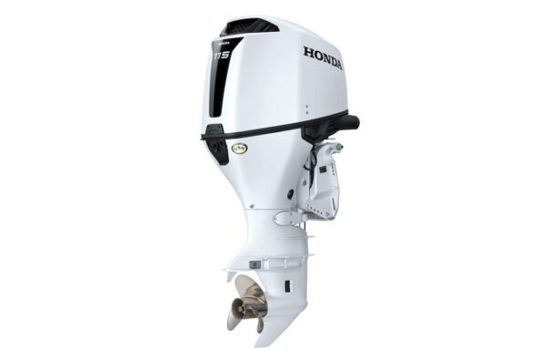 White Honda 115hp Outboard