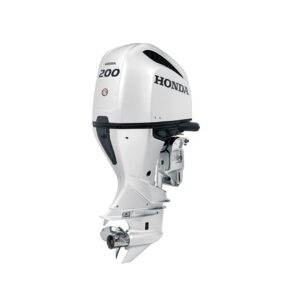 Buy 200hp Honda Outboard White | Remote Mechanical, Electric Start, 25″ Shaft, Counter Rotation | BF200DXCRA